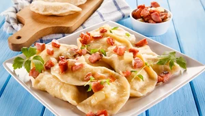 Pierogi z lubczykiem