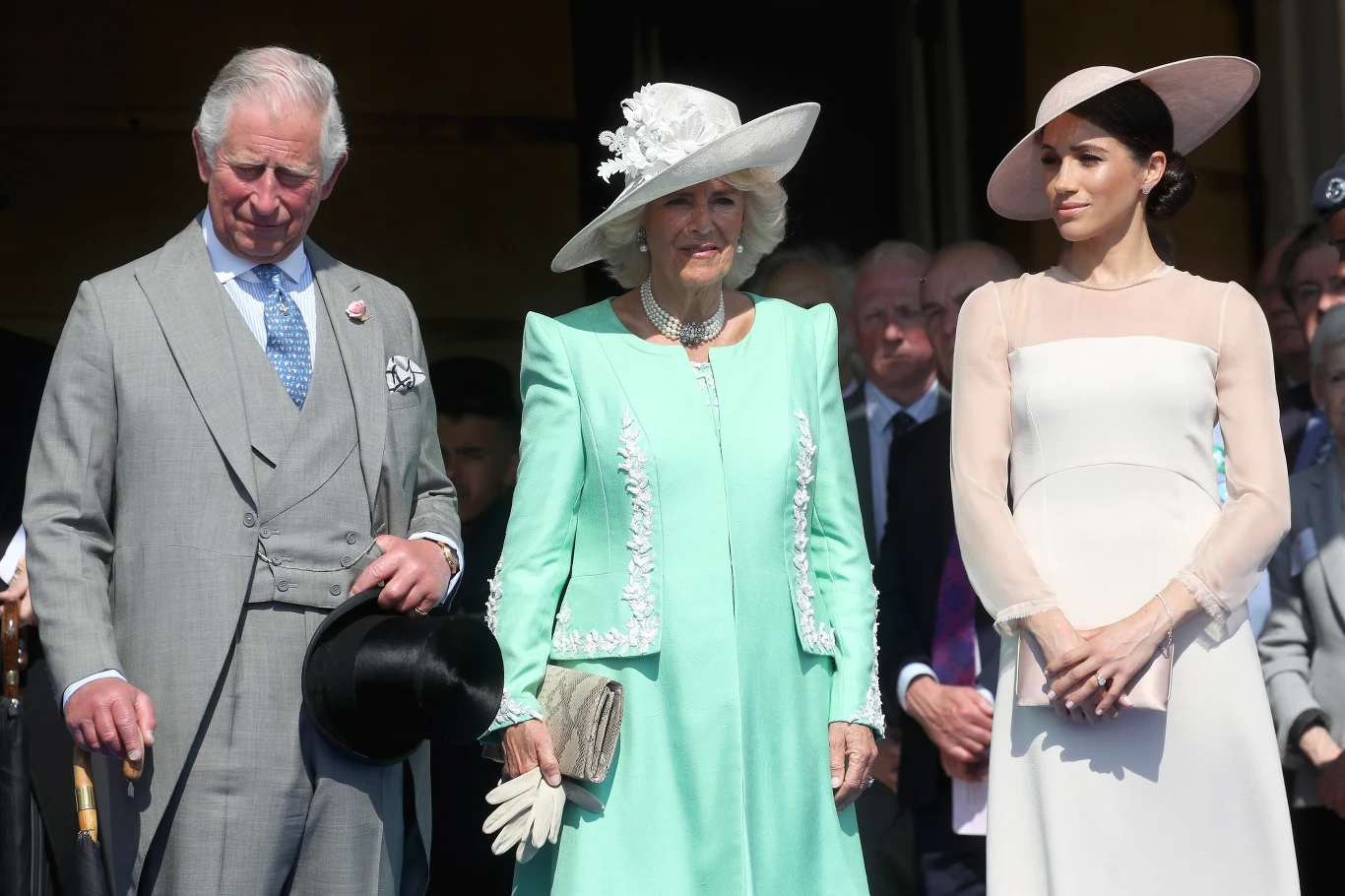 Książę Karol, księżna Camilla i Meghan Markle Książę Karol, księżna Camilla i Meghan Markle