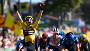 Wout van Aert triumfuje