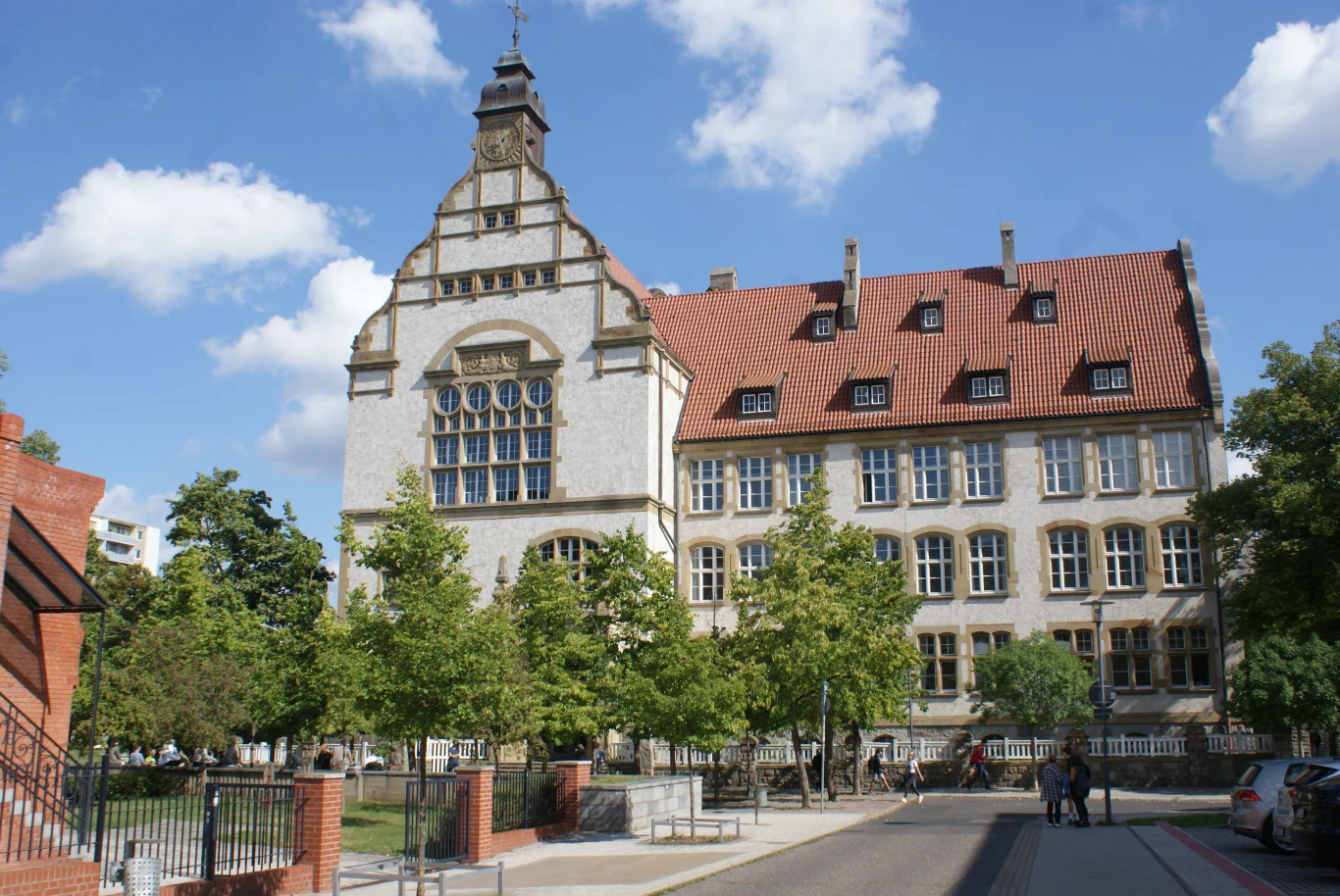 Gmach Karl Liebknecht Gymnasium we Frankfurcie nad Odrą. Fot. Agnieszka Hreczuk