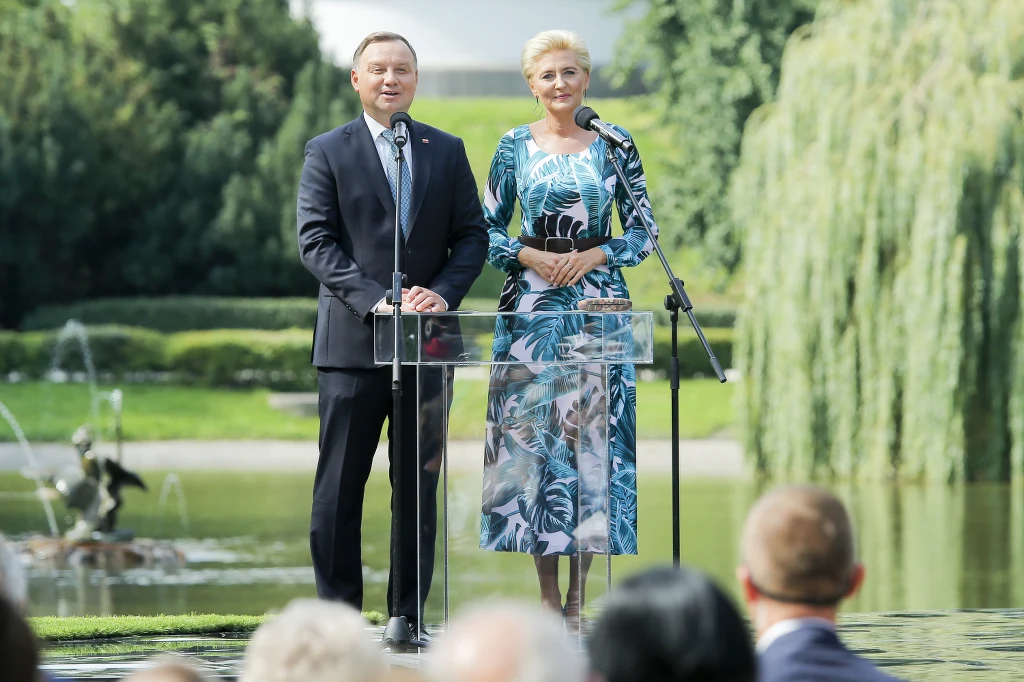 Andrzej i Agata Dudowie na narodowym czytaniu "Balladyny"