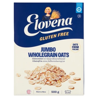 Elovena Gluten Free Płatki owsiane bezglutenowe Jumbo 500 g - 0