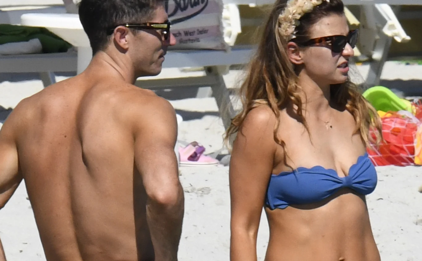 Anna i Robert Lewandowscy na wakacjach we Włoszech