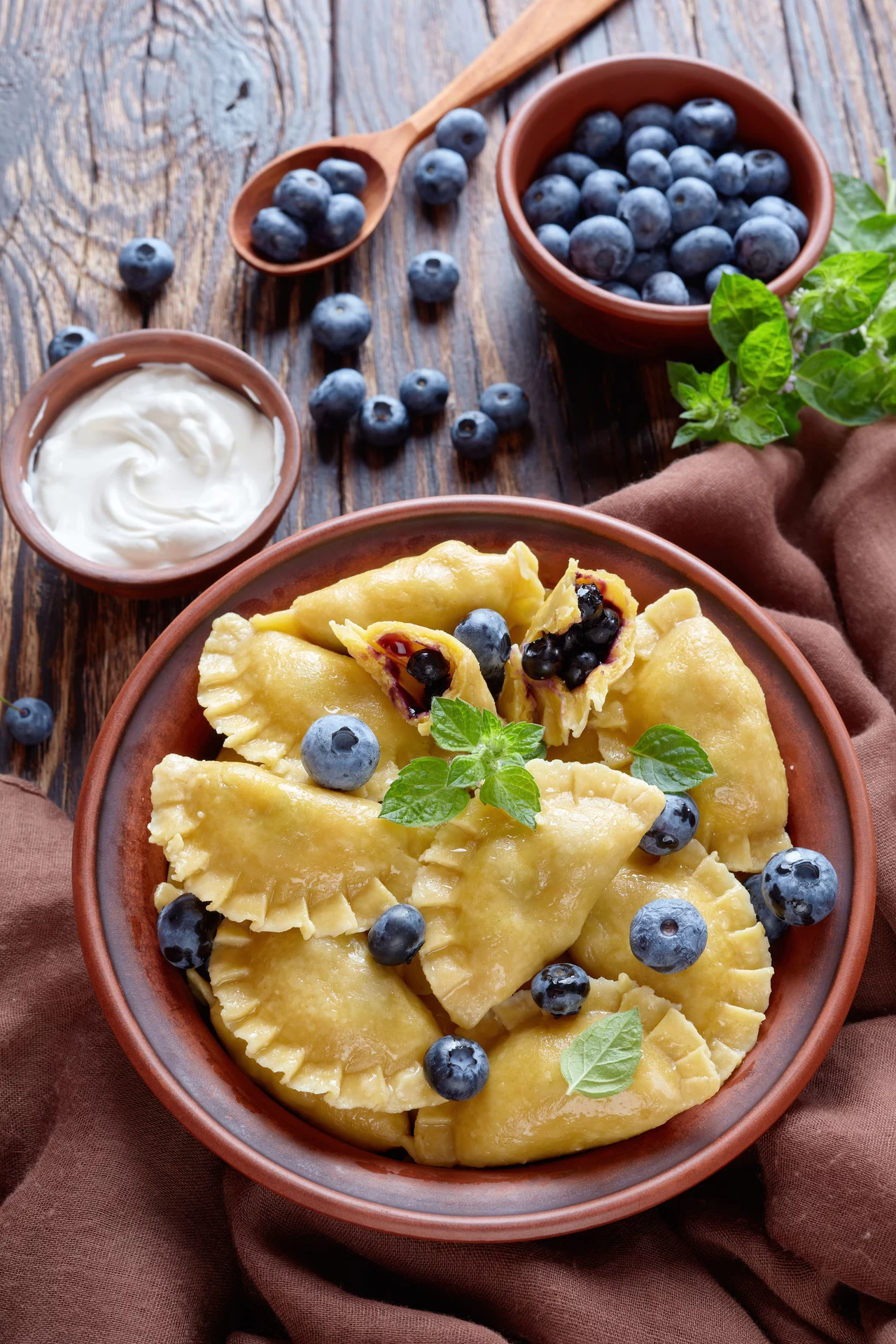 Pierogi z jagodami
