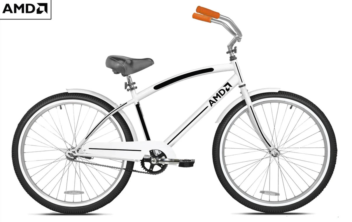 Zamawiać trzeba ze Stanów Zjednoczonych, co oznacza koszty przesyłki na poziomie 50 dolarów. Do wyboru są dwa modele: turystyczny AMD Custom Cruiser Bike z 18,5-calową ramą oraz górski AMD Custom Mountain Bike z 26-calowymi kołami. Oba w kolorze białym lub czarnym. Jest też logo AMD.