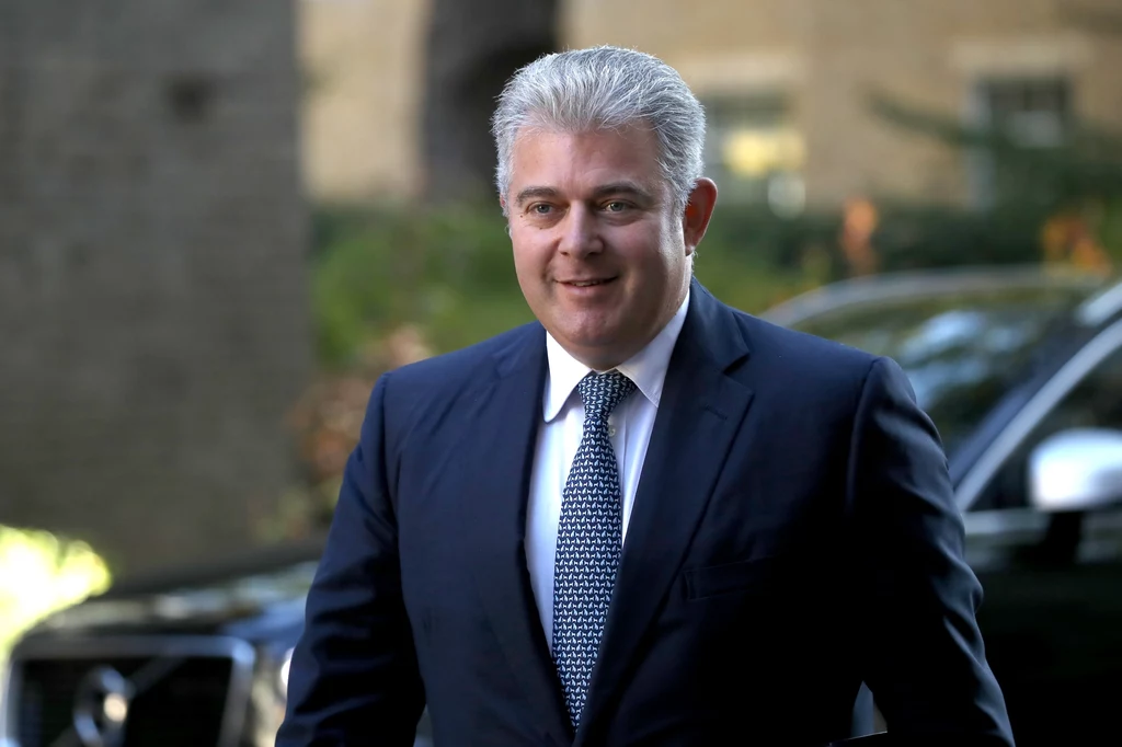 Brytyjski minister ds. Irlandii Północnej Brandon Lewis Brytyjski minister ds. Irlandii Północnej Brandon Lewis