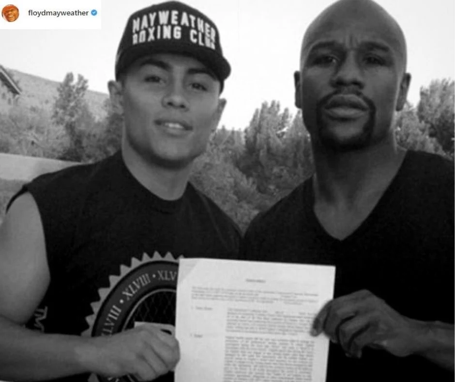 Danny Gonzales (z lewej) obok Floyda Mayweathera Juniora/ Źródło: Instagram Danny Gonzales (z lewej) obok Floyda Mayweathera Juniora/ Źródło: Instagram