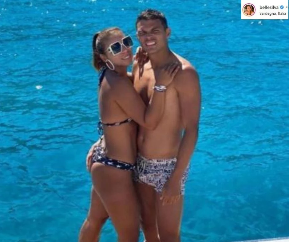Thiago Silva z żoną/ Źródło: Instagram Thiago Silva z żoną/ Źródło: Instagram
