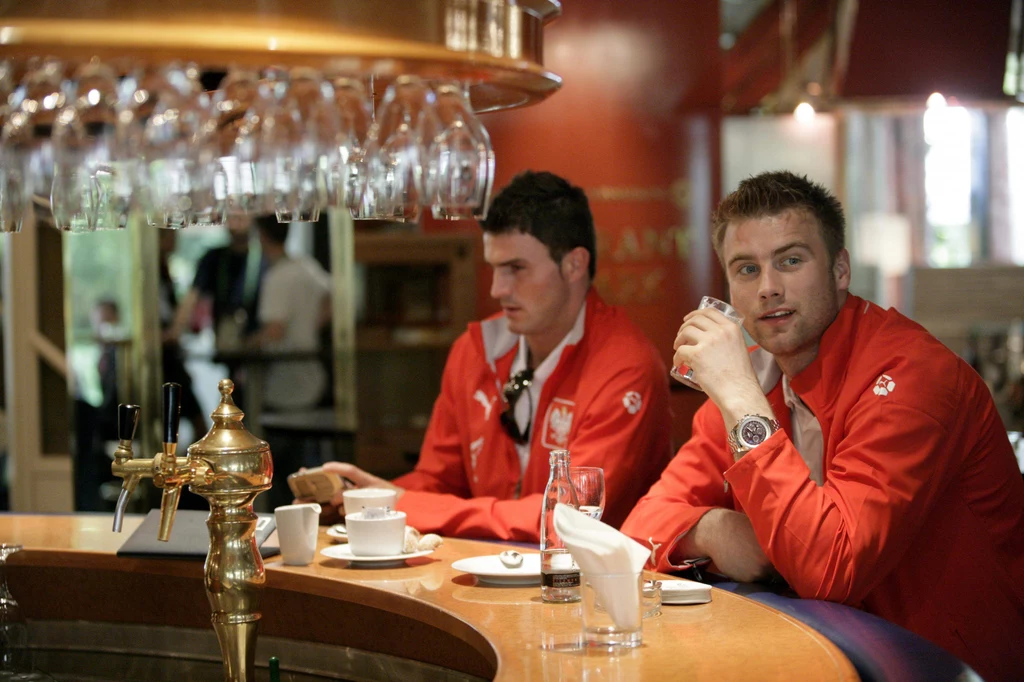 Michał Żewłakow i Artur Boruc (z prawej) podczas MŚ 2006 Michał Żewłakow i Artur Boruc (z prawej) podczas MŚ 2006