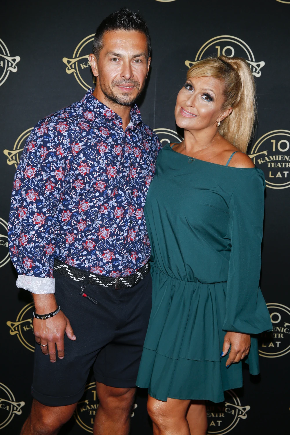 Katarzyna Skrzynecka z mężem, Marcinem Łopuckim Katarzyna Skrzynecka z mężem, Marcinem Łopuckim