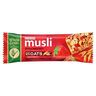 Nestlé Płatki śniadaniowe musli w formie batonika z truskawkami 35 g - 1