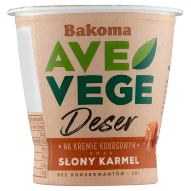 Bakoma Ave Vege Deser na kremie kokosowym smak słony karmel 150 g - 3