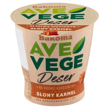 Bakoma Ave Vege Deser na kremie kokosowym smak słony karmel 150 g - 2