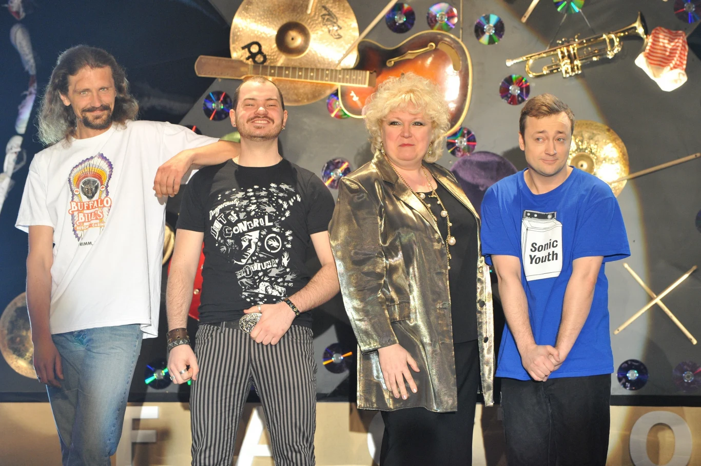 Od lewej: Gienek Loska, William Malcolm, Czesław Mozil i Małgorzata Szczepańska-Stankiewicz