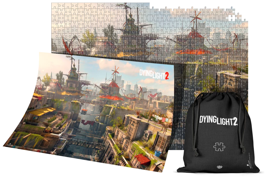 Cechy puzzli: - Unikatowa, dedykowana grafika od twórców gry - Wysokiej jakości wykonanie bazujące na najnowszych technologiach druku - Perfekcyjne dopasowanie elementów - Efektowna, nasycona kolorystyka - Odporne na zginanie - Uszlachetnione efektem płótna puzzle, redukują odbijanie światła - Liczba elementów: 1000 szt. Cechy puzzli: - Unikatowa, dedykowana grafika od twórców gry - Wysokiej jakości wykonanie bazujące na najnowszych technologiach druku - Perfekcyjne dopasowanie elementów - Efektowna, nasycona kolorystyka - Odporne na zginanie - Uszlachetnione efektem płótna puzzle, redukują odbijanie światła - Liczba elementów: 1000 szt.