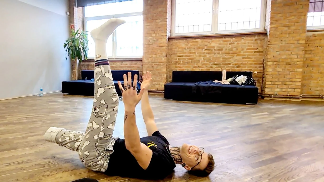 Sylwester Wilk podczas treningu do "Tańca z gwiazdami"