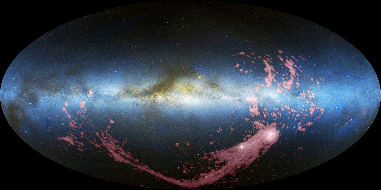 Strumień Magellana uchwycony przez Kosmiczny Teleskop Hubble'a Strumień Magellana uchwycony przez Kosmiczny Teleskop Hubble'a