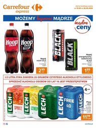 Oferta napojów w Carrefour Express