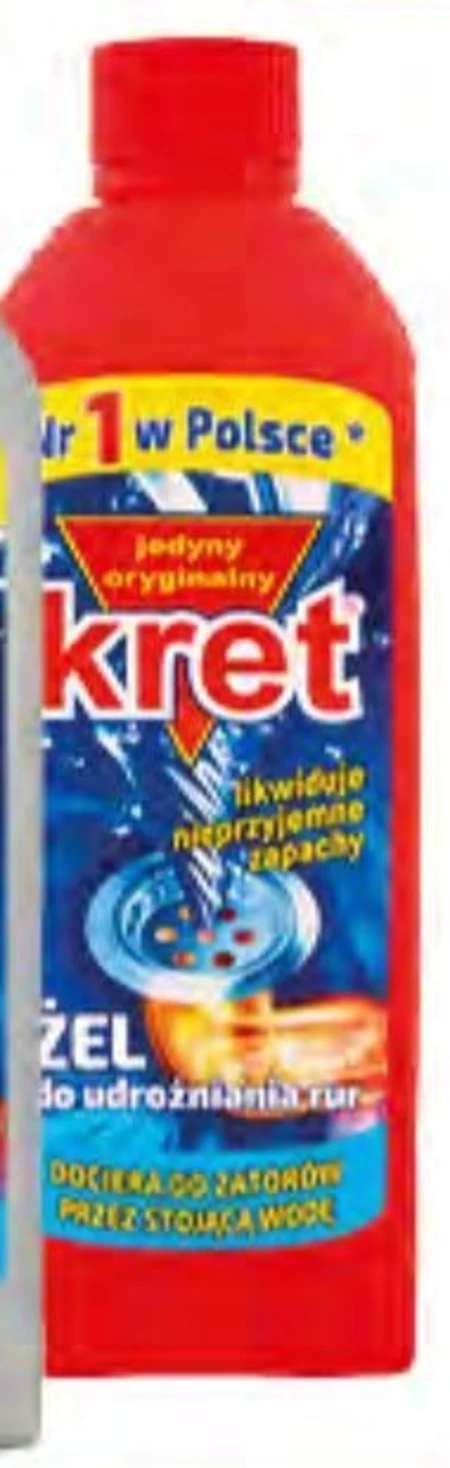 Żel do udrożniania rur Kret