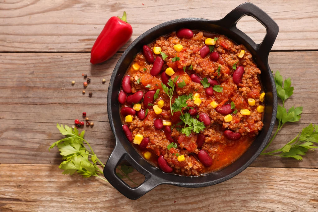 Pikantne, rozgrzewające chili con carne