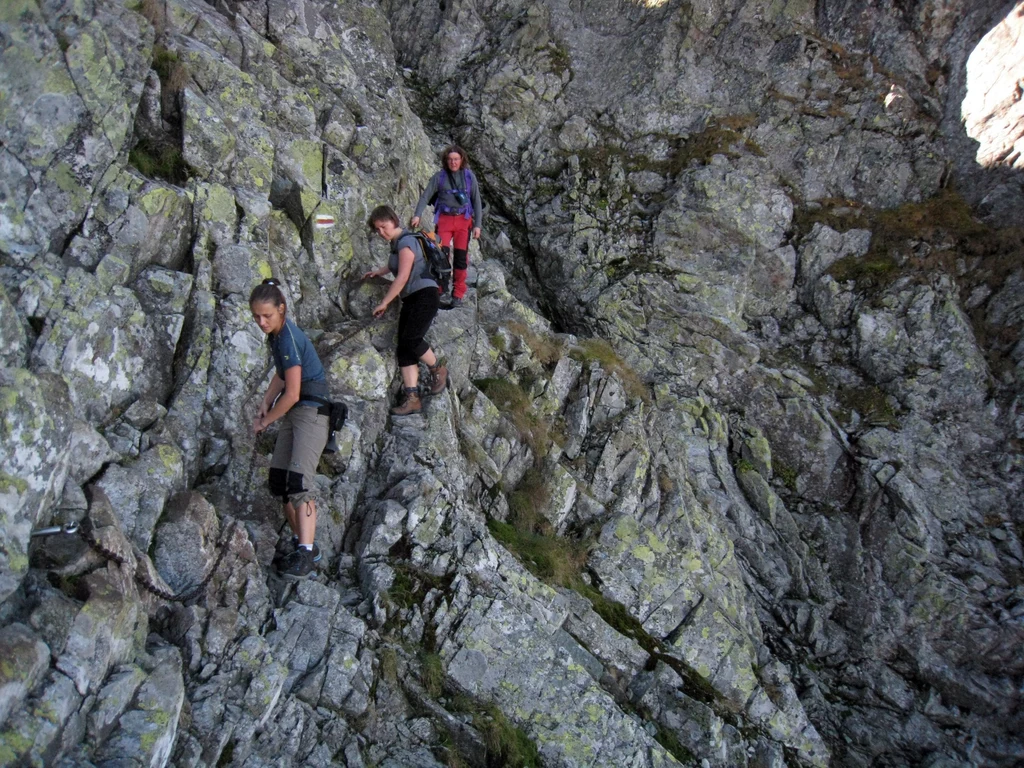 Odcinek pomiędzy Zawratem a Kozim Wierchem