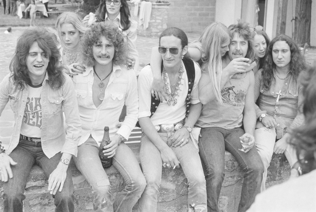 Uriah Heep w 1973 r. - od lewej: Gary Thain, David Byron, Ken Hensley, Lee Kerslake i Mick Box