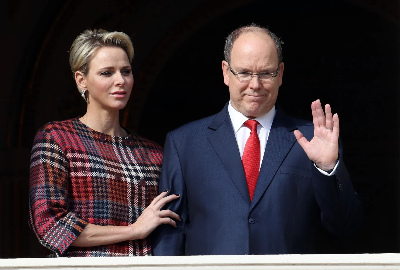 Książe Monako Albert II i Księżna Charlene w Styczniu 2018 Książe Monako Albert II i Księżna Charlene w Styczniu 2018
