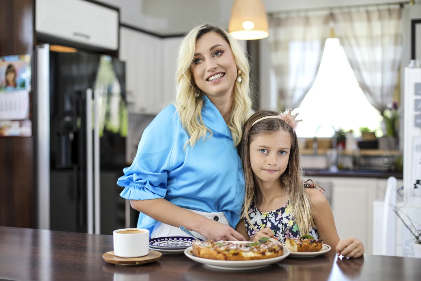 Justyna Żyła z córką Karoliną