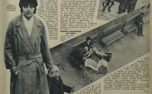 Małgorzata Genzlerowa z rodziną - "Tajny Detektyw" z 10 kwietnia 1932 roku