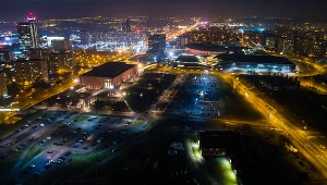 Katowice nocą, zdj. ilustracyjne