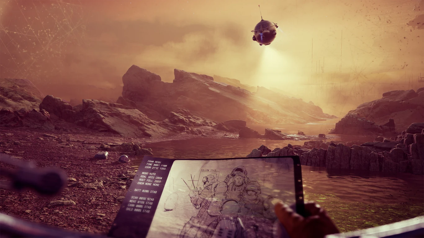 Załoga rozpoczyna poszukiwania, a naukowcy badają planetę. W toku dochodzenia na planecie znajdują się tajemnicze konstrukcje, przypominające ziemskie miasta. Są też wielkie owady-roboty, które zrujnowały całe życie na powierzchni – poza oceanami. Brzmi całkiem interesująco.