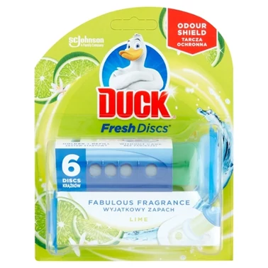 Duck Fresh Discs Żelowy krążek do toalety o zapachu limonkowym 36 ml - 1