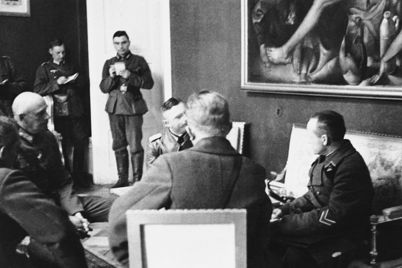 Na zdjęciu: Spotkanie niemieckich i sowieckich oficerów w Białymstoku 23 września 1939 roku