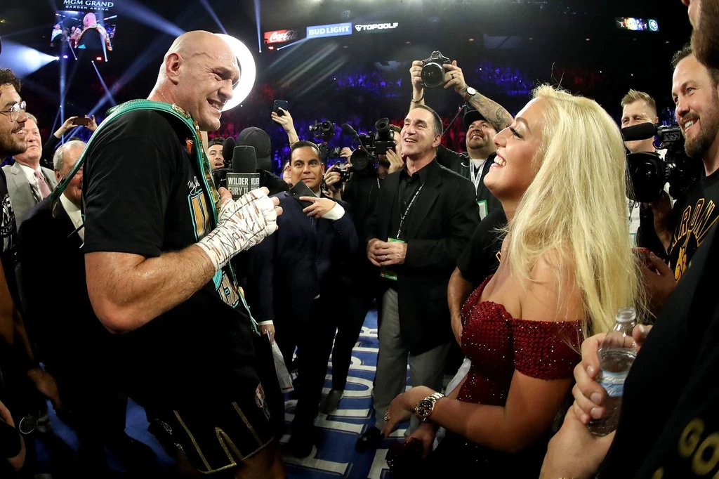 Tyson Fury i jego żona Paris Tyson Fury i jego żona Paris