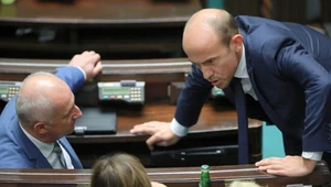 Przewodniczący PO Borys Budka na sali obrad