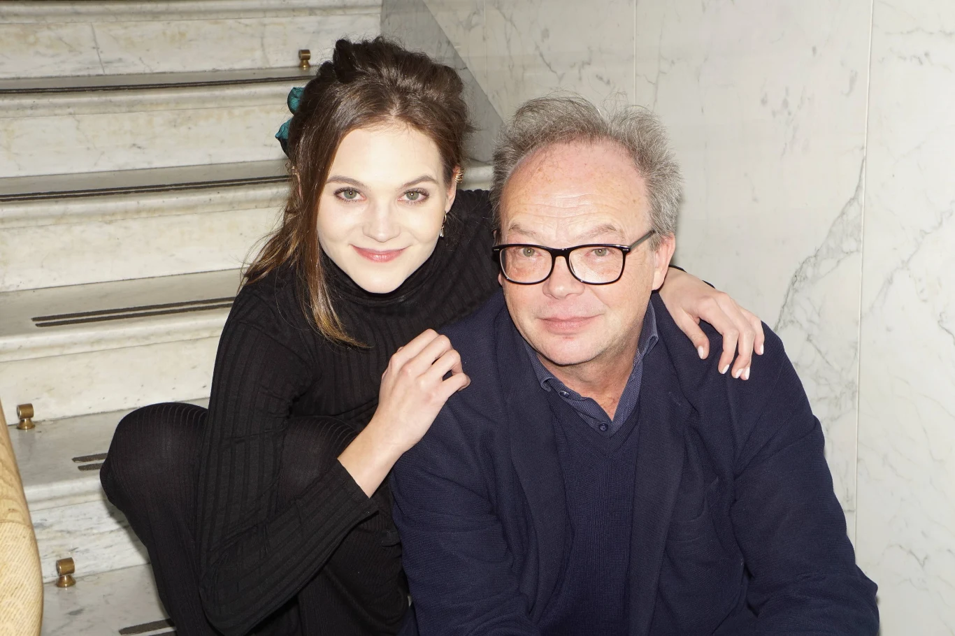 Wojciech Asiński z córką 