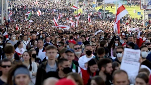 Protesty na Białorusi, zdj. ilustracyjne 