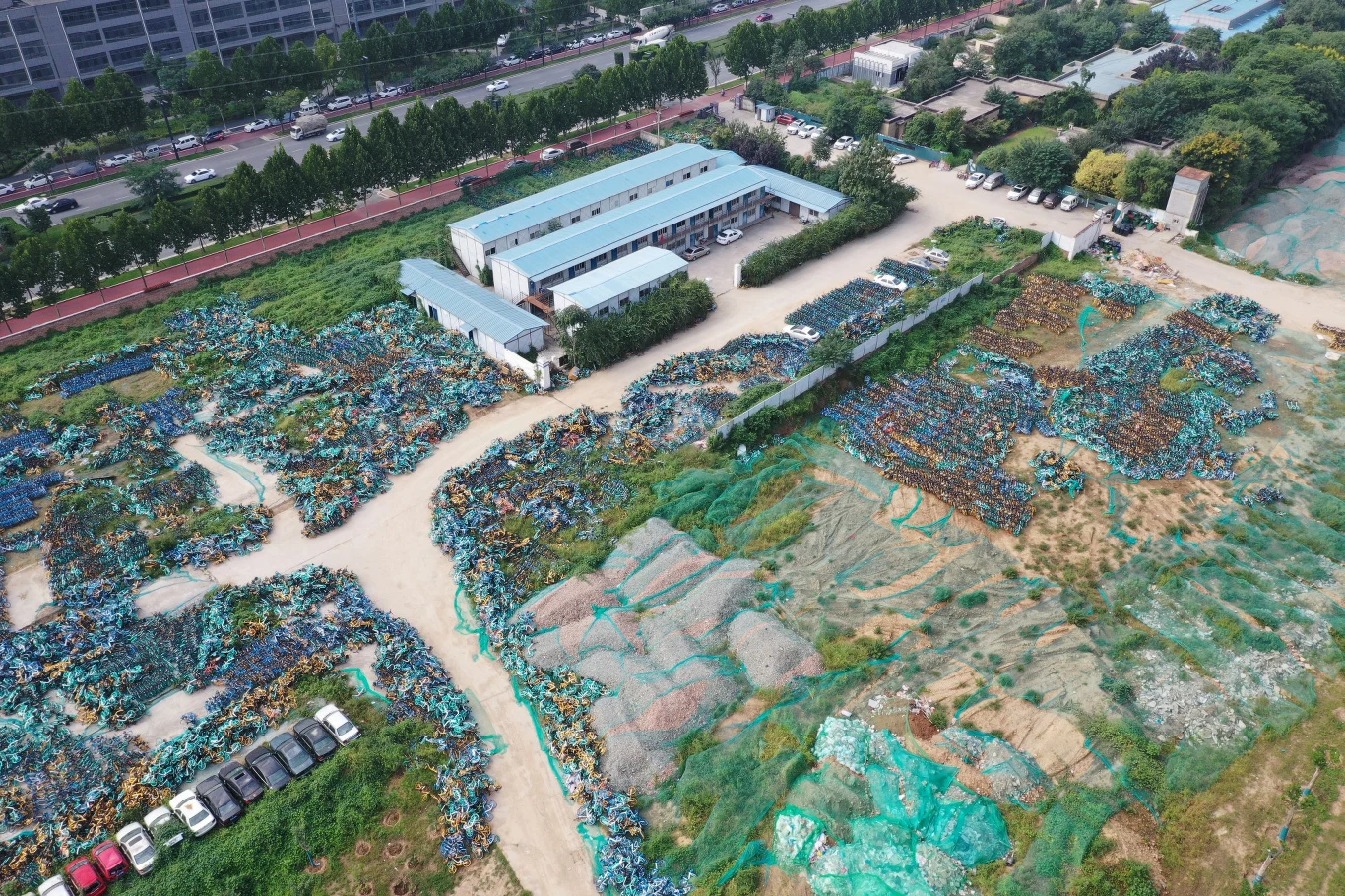 Cmentarzysko rowerów w chińskim mieście Xi'an