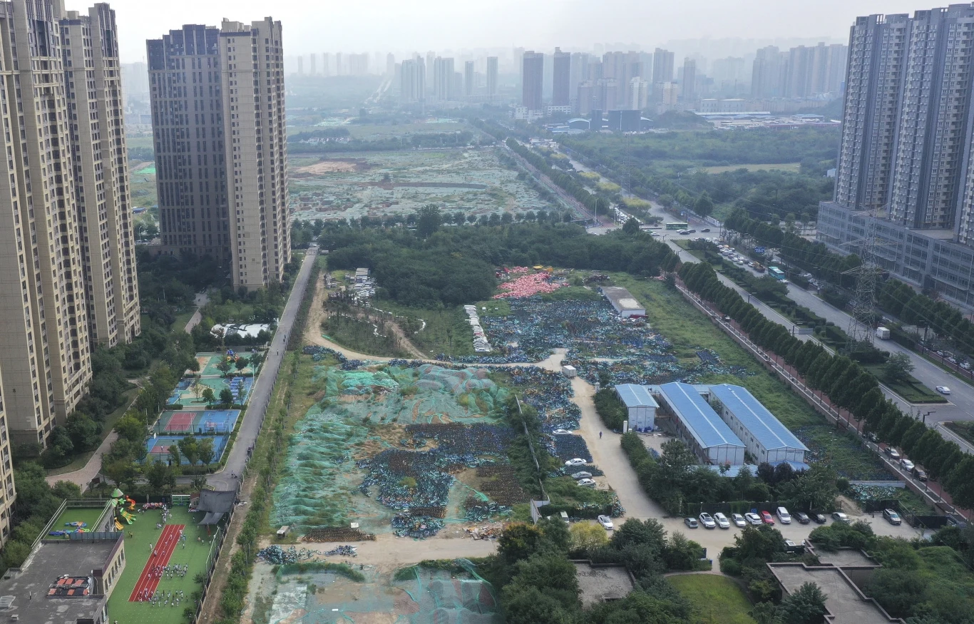 Cmentarzysko rowerów w chińskim mieście Xi'an