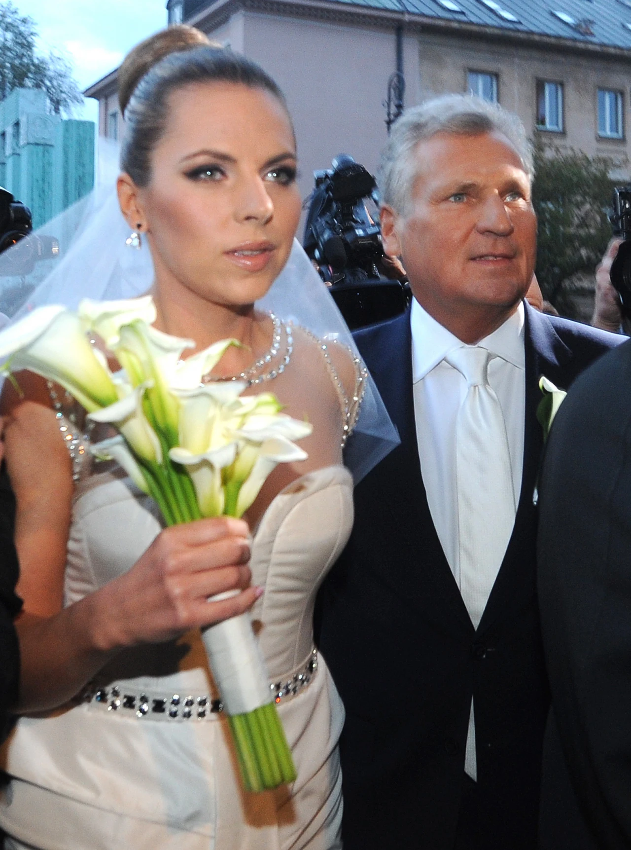 Ola Kwaśniewska z ojcem 