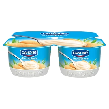 Danone Jogurt kremowy smak biszkoptowy 480 g (4 x 120 g) - 0