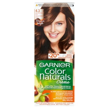 Garnier Color Naturals Crème Farba do włosów naturalnie złoty brąz 4.3 - 0