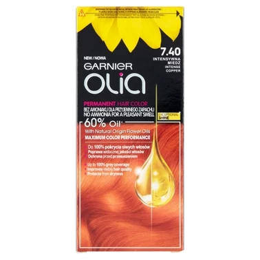 Garnier Olia Farba do włosów intensywna miedź 7.40 - 0