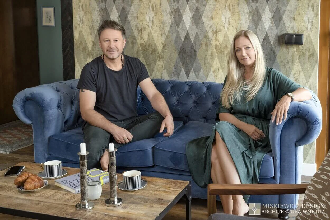 Nowe mieszkanie Andrzeja "Piaska" Piasecznego - projekt wykonała Magdalena Miśkiewicz, właścicielka biura projektowego Miśkiewicz Design, fot. www.miskiewiczdesign.pl