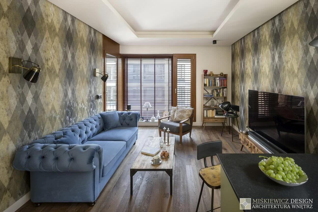 Nowe mieszkanie Andrzeja "Piaska" Piasecznego - projekt wykonała Magdalena Miśkiewicz, właścicielka biura projektowego Miśkiewicz Design, fot. www.miskiewiczdesign.pl