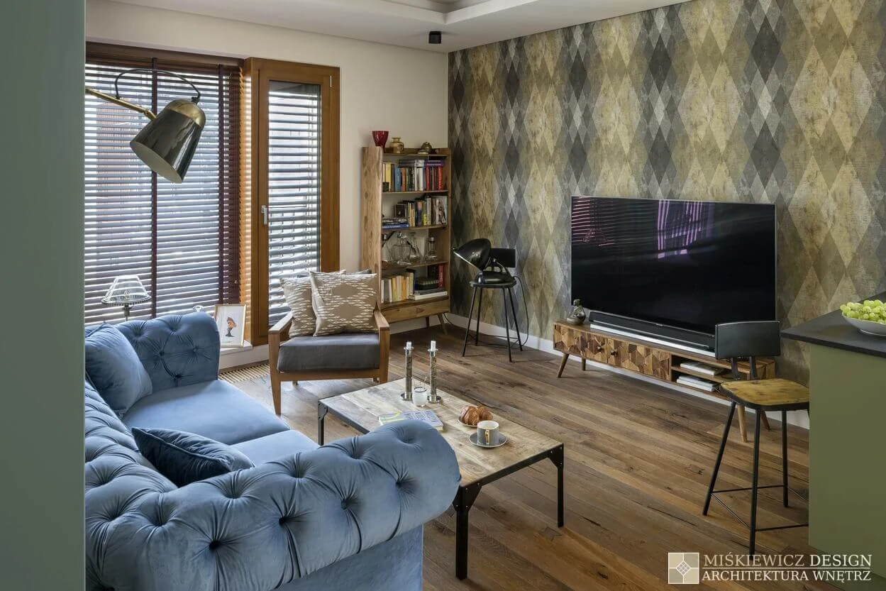 Nowe mieszkanie Andrzeja "Piaska" Piasecznego - projekt wykonała Magdalena Miśkiewicz, właścicielka biura projektowego Miśkiewicz Design, fot. www.miskiewiczdesign.pl