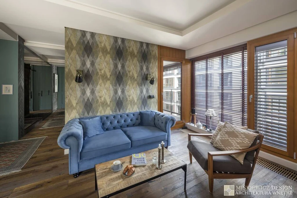 Nowe mieszkanie Andrzeja "Piaska" Piasecznego - projekt wykonała Magdalena Miśkiewicz, właścicielka biura projektowego Miśkiewicz Design, fot. www.miskiewiczdesign.pl