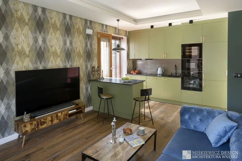 Nowe mieszkanie Andrzeja "Piaska" Piasecznego - projekt wykonała Magdalena Miśkiewicz, właścicielka biura projektowego Miśkiewicz Design, fot. www.miskiewiczdesign.pl