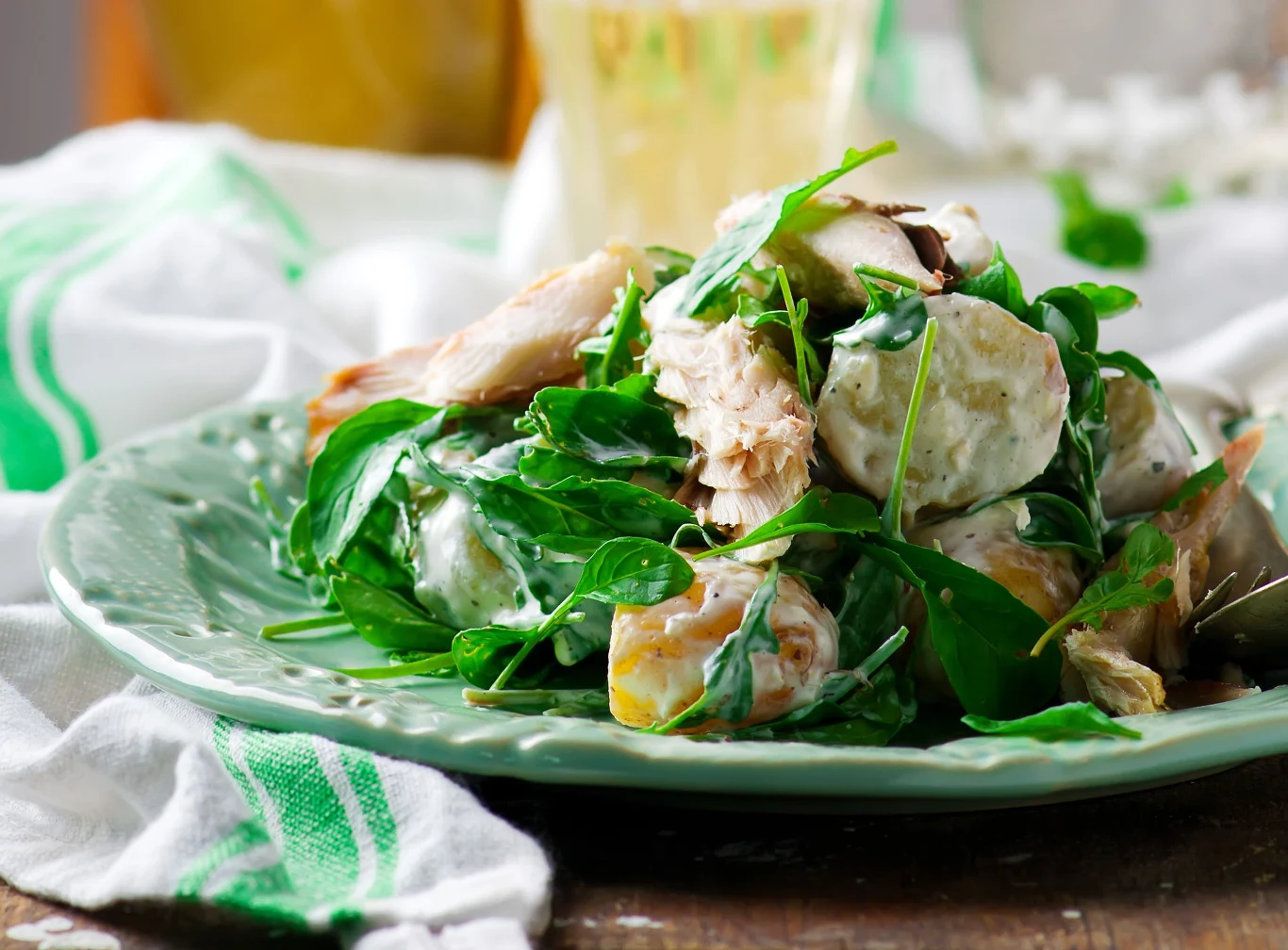 Sałatka z makrelą i ziemniakami