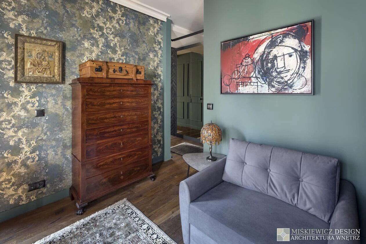 Nowe mieszkanie Andrzeja "Piaska" Piasecznego - projekt wykonała Magdalena Miśkiewicz, właścicielka biura projektowego Miśkiewicz Design, fot. www.miskiewiczdesign.pl